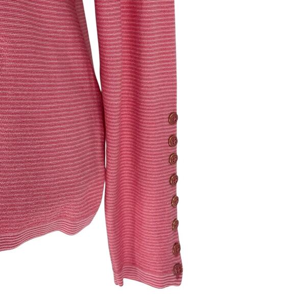J. McLaughlin Janie Sweater in Peony/Fuchsia Stripe - Picture 5 of 10